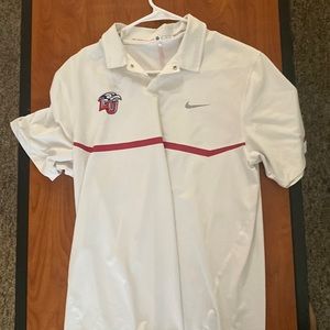 Nike golf polo shirt medium liberty university tiger woods collection